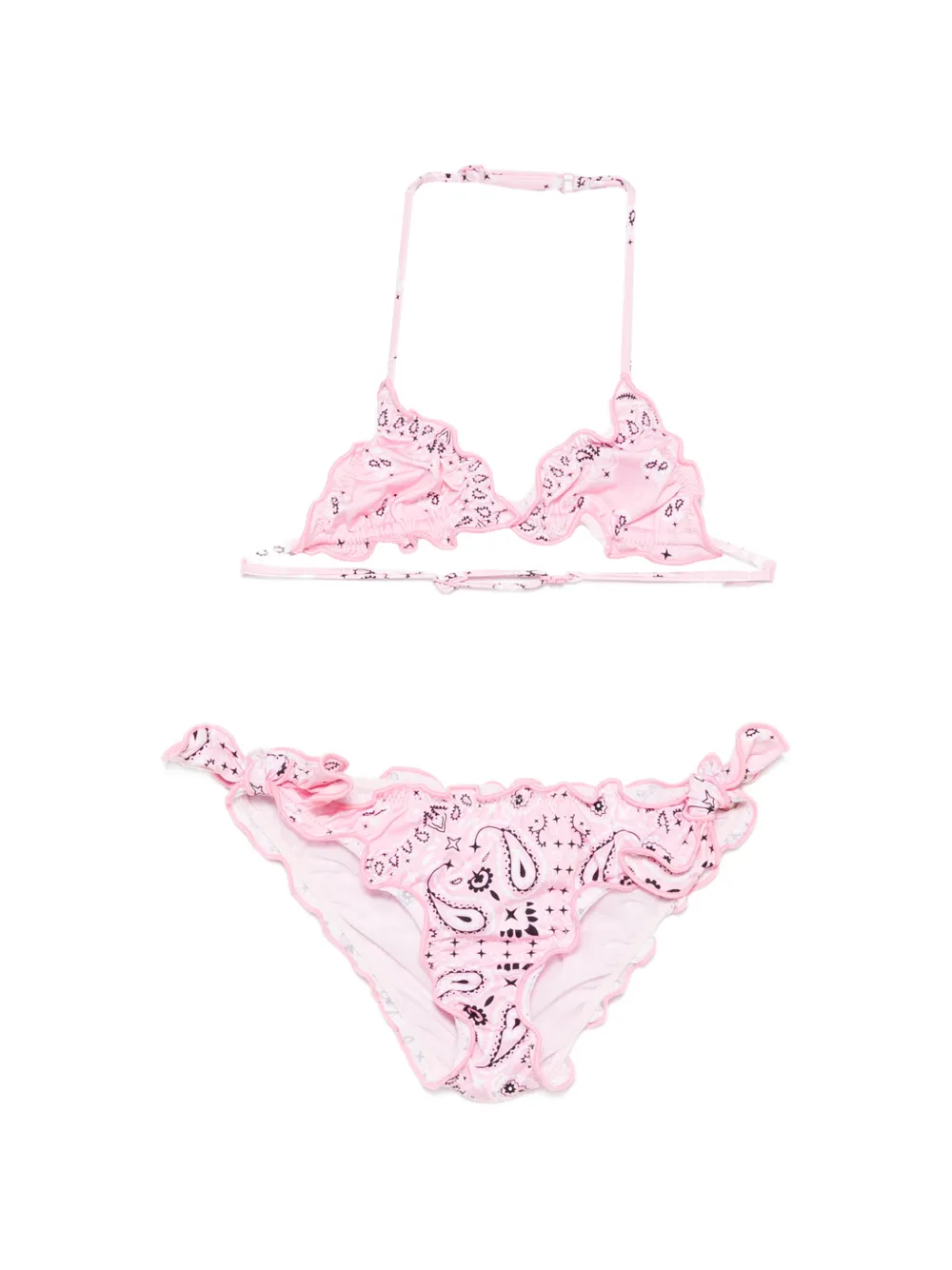 MC2 Saint Barth Kids Cris ruffled bikini - Rosa