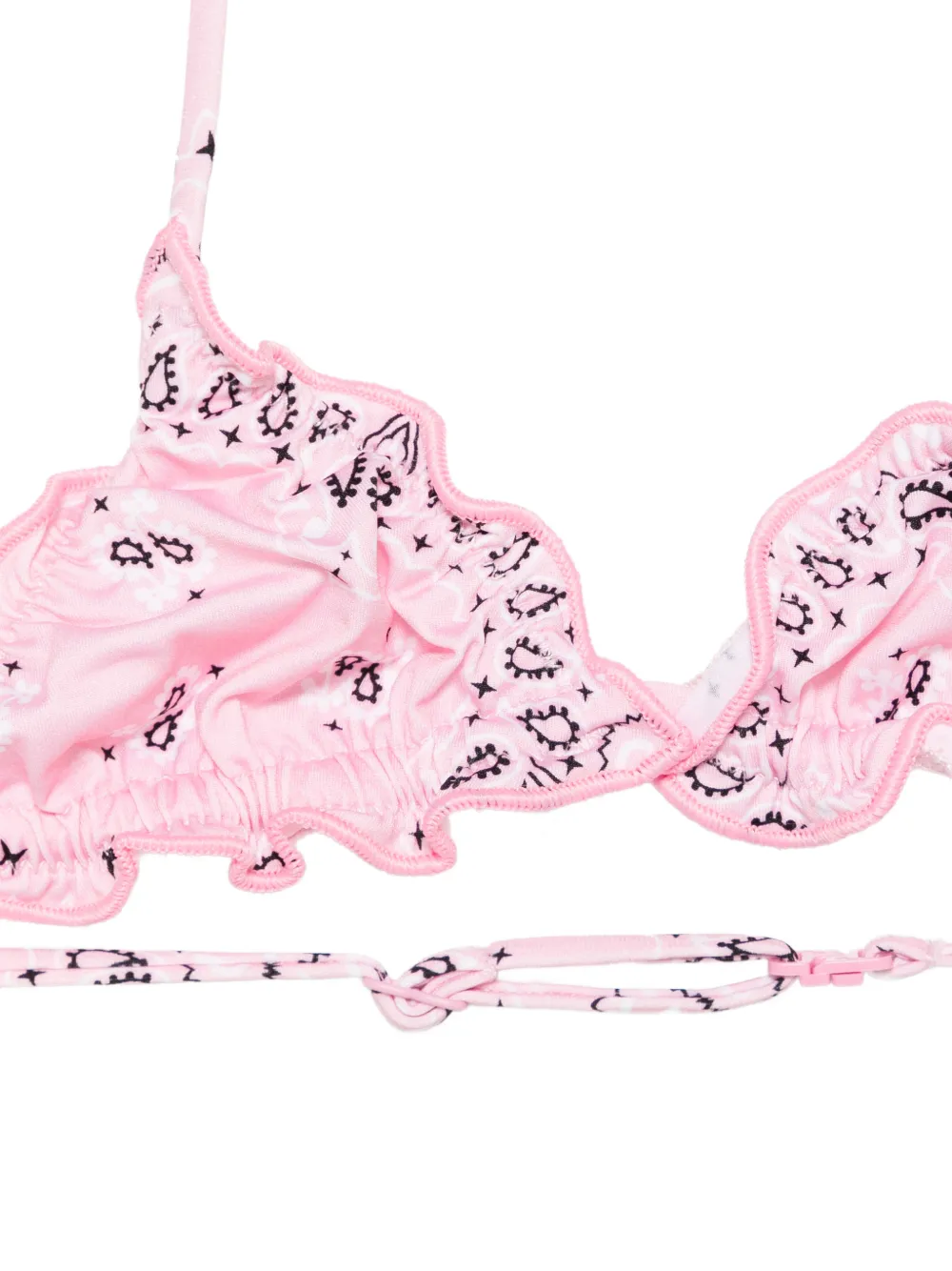  Mc2 Saint Barth Kids Cris Ruffled Bikini - Pink 