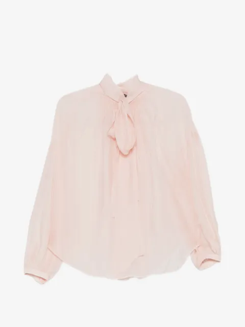 Seventy blusa manga larga con lazo en el cuello