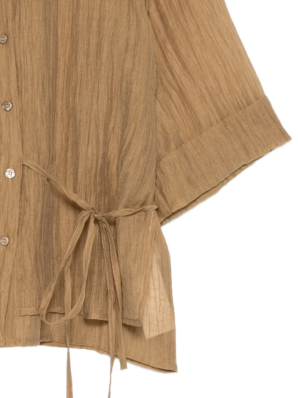  Seventy Tie-waist Shirt - Brown 