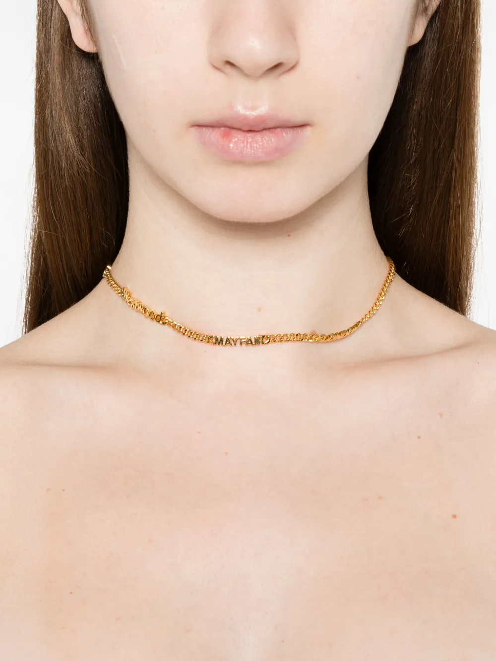 Vivienne Westwood Millicent Choker in Gold, view 2