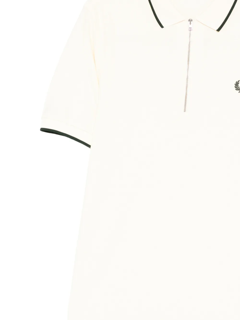 Fred Perry Crape pique poloshirt Wit