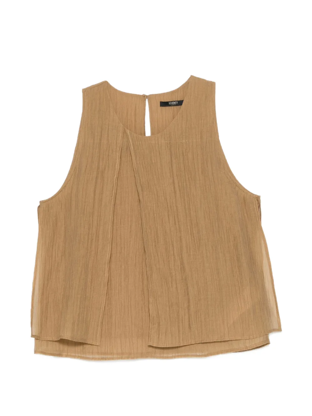 Seventy Top smanicato - Toni neutri