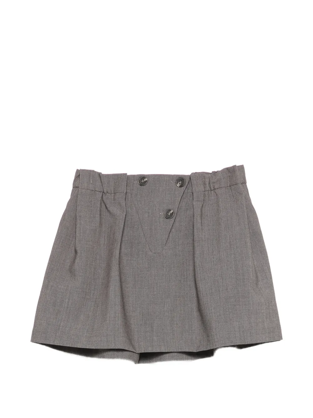 Douuod Kids buttoned skirt - Grigio