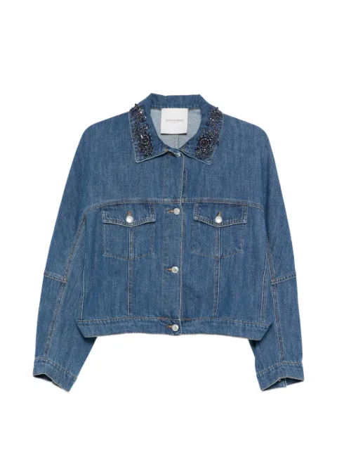 ERMANNO FIRENZE  chamarra de mezclilla con bolsillo en el pecho