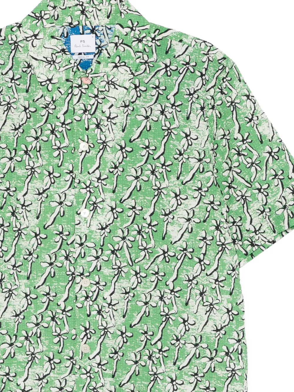 Paul Smith Overhemd met bloemenprint Groen