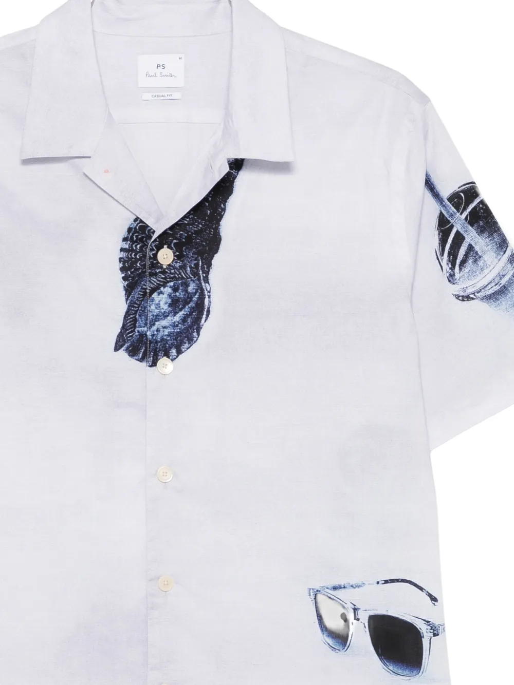 PS Paul Smith Overhemd met print Grijs