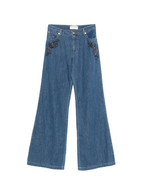 ERMANNO FIRENZE  jeans con detalles de cristal