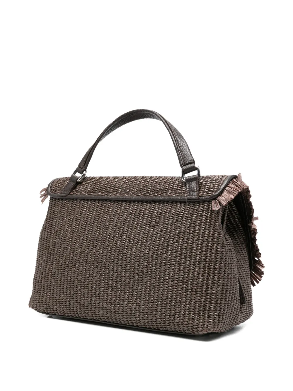  Zanellato Small Postina Fringed Top-handle Clutch Bag - Brown 
