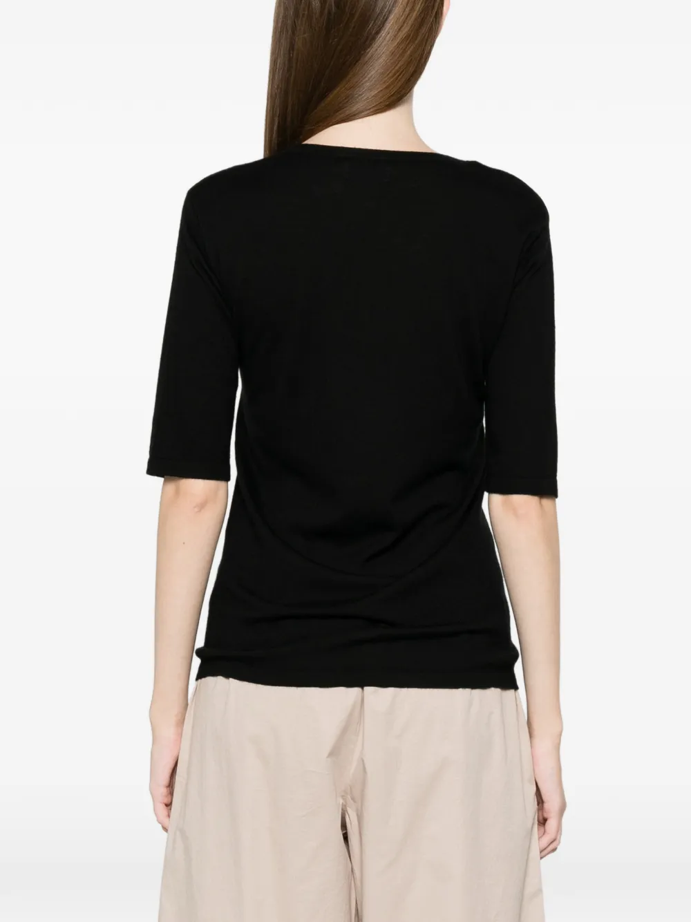 Soft Goat Featherlight T-shirt met korte mouwen Zwart