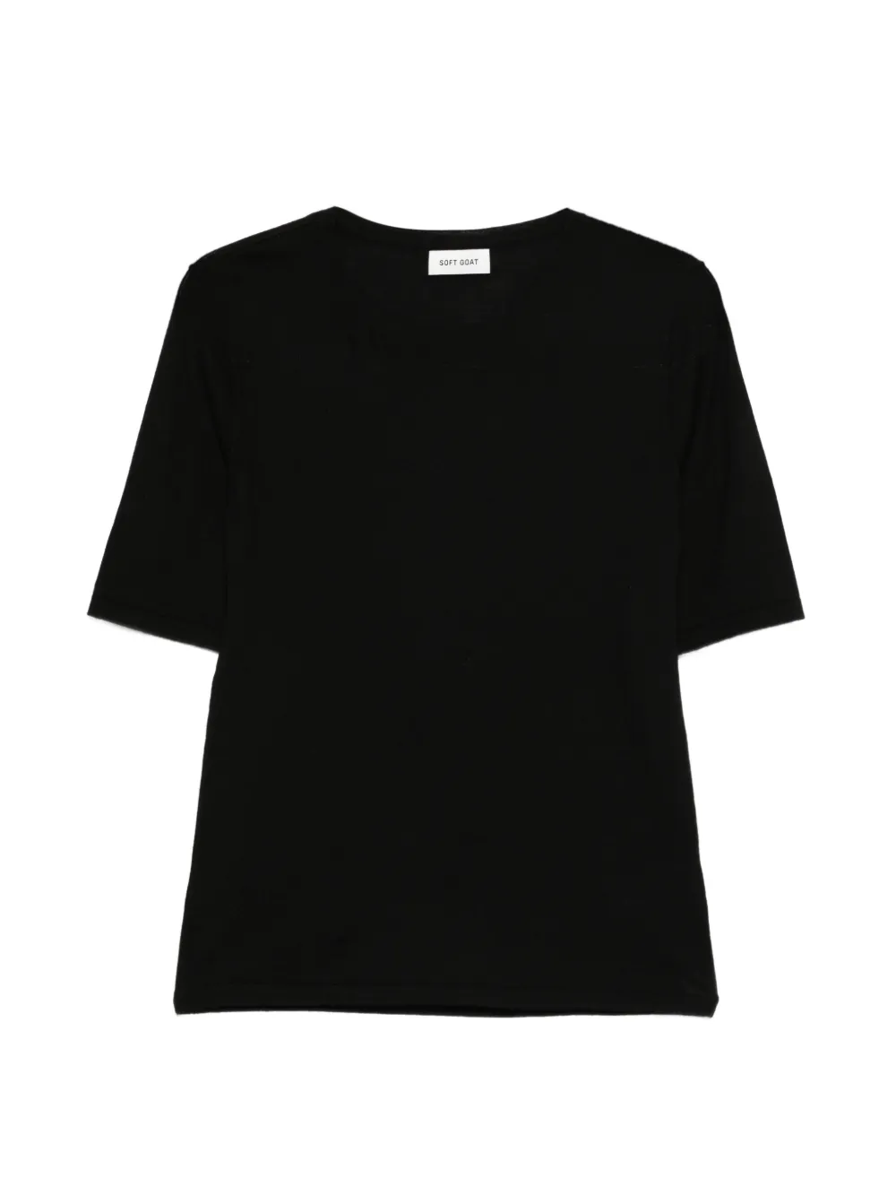 Soft Goat featherlight short-sleeve T-shirt - Nero