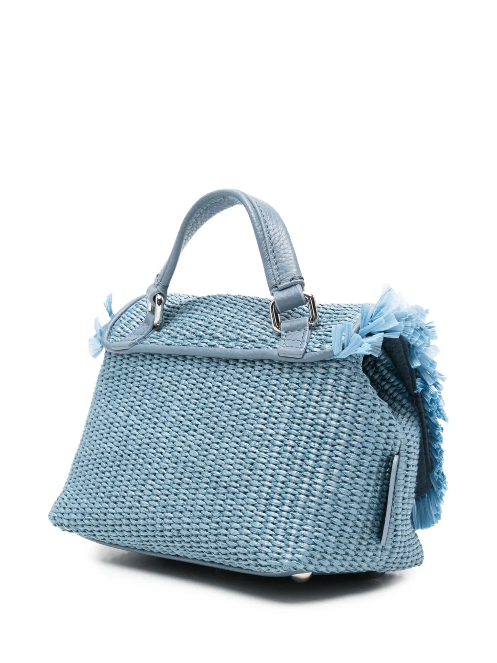 Zanellato Baby Postina shopper met franje Blauw