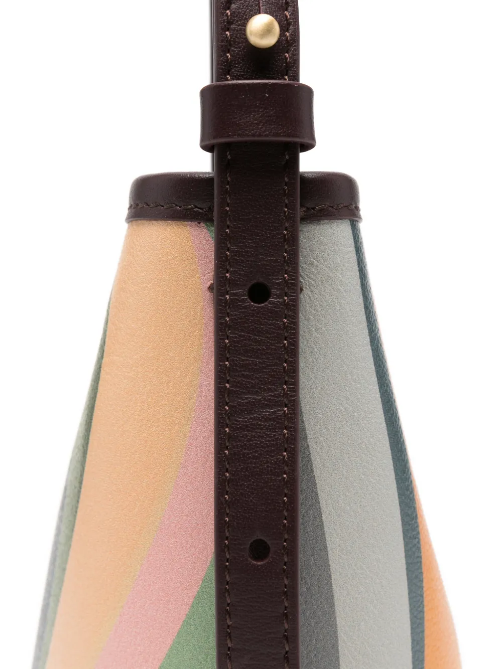  Paul Smith Mini Striped Bucket Bag - Neutrals 
