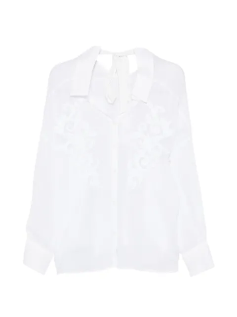 ERMANNO FIRENZE  chemise à fleurs brodées