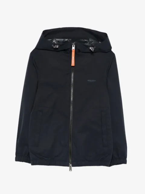 Woolrich Kids Jaqueta Pacific com capuz e zíper