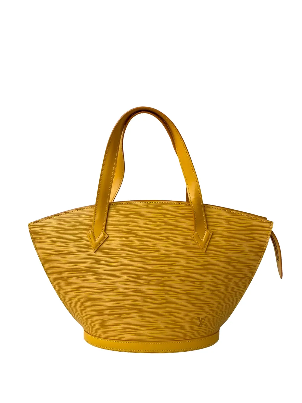 Pre-owned Louis Vuitton 1996 Epi Saint Jacques Pm Short Strap Handbag In Yellow