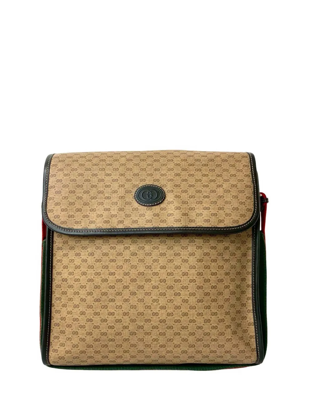 Gucci Pre-Owned 20th Century Micro GG Supreme Web shoulder bag - Marrone