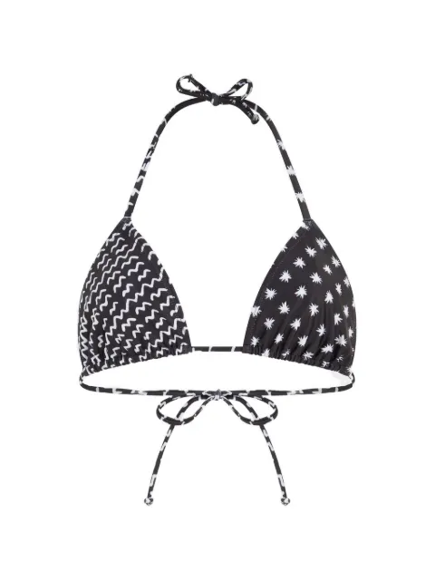 Donde Esteban star-print triangle bikini top