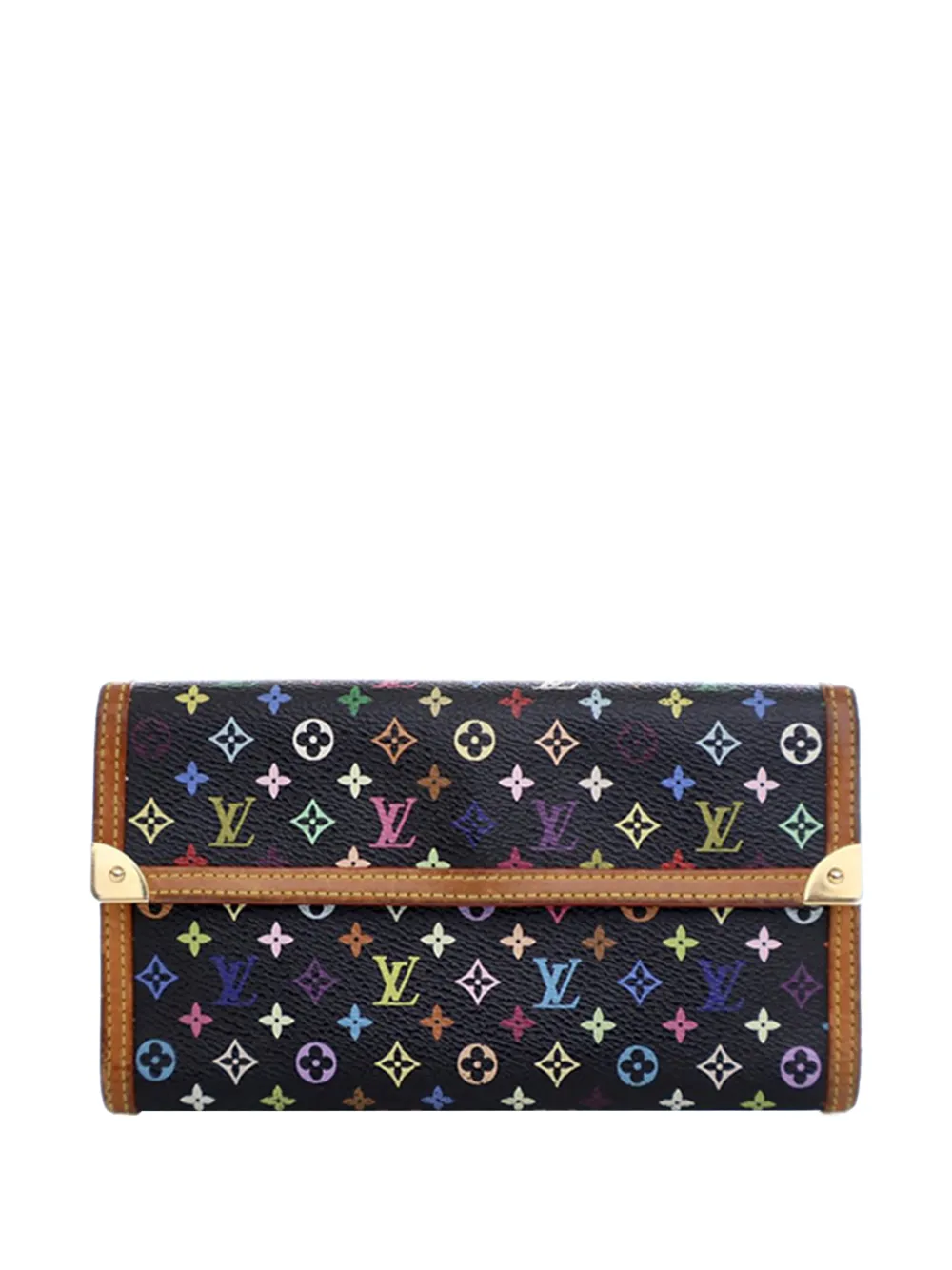 Louis Vuitton Pre-Owned 2004 Monogram Multicolor Porte Tresor International Wallet long wallets - Nero