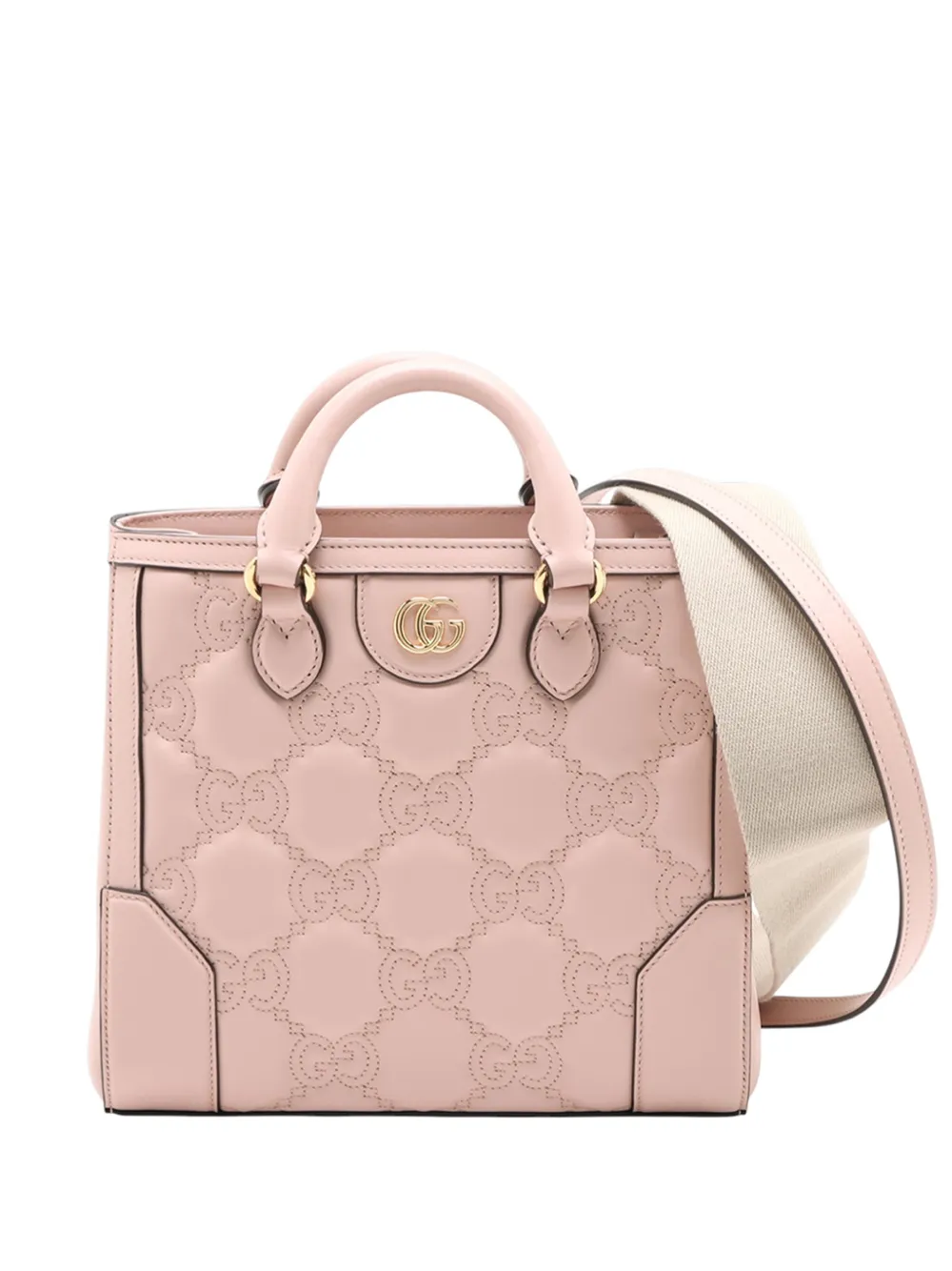 Gucci Pre-Owned 2016-2025 Mini GG Matelasse Leather Top Handle Bag satchel - Rosa