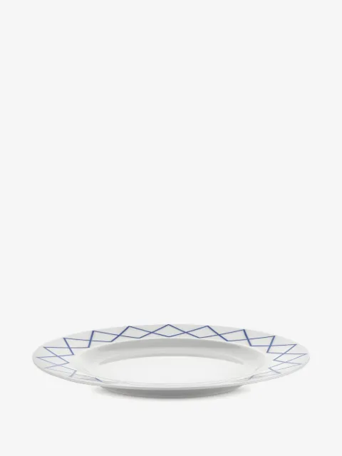 Alessi My Beaut China geometric-pattern plate (set of four)
