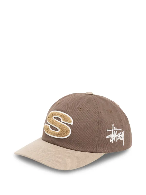 Stüssy Chenille S Low Profile Cotton Cap | Brown | FARFETCH JO