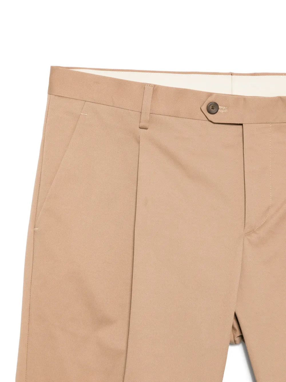Cenere GB Denver plooibroek met cuffs Beige