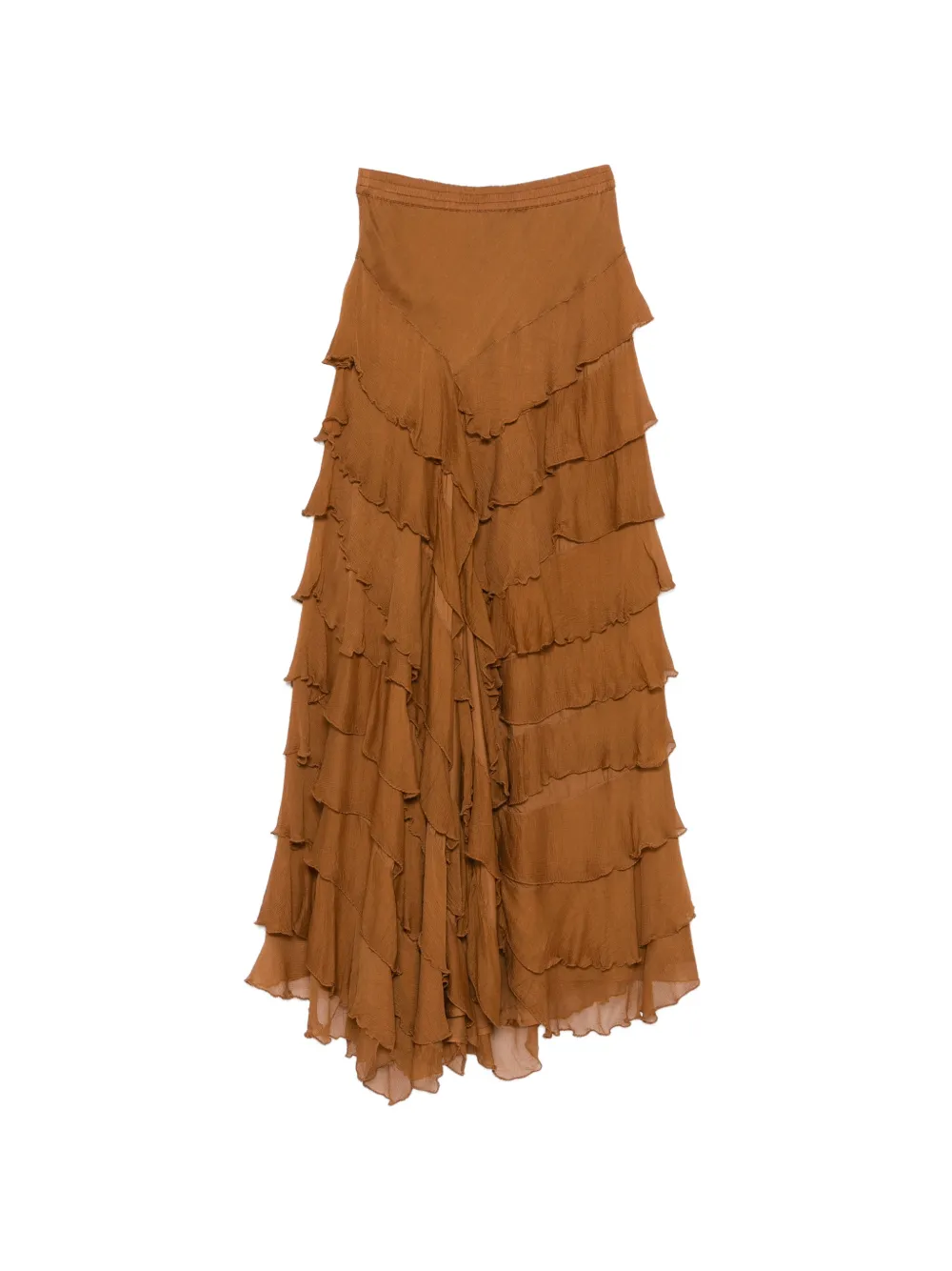  Mes Demoiselles Ruffled Skirt - Brown 