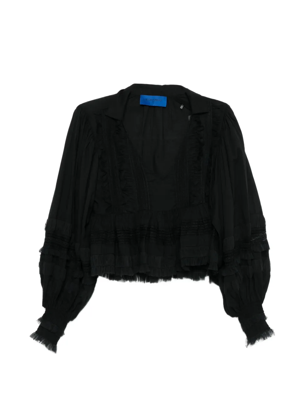 Mes Demoiselles Melody ruffled shirt - Nero