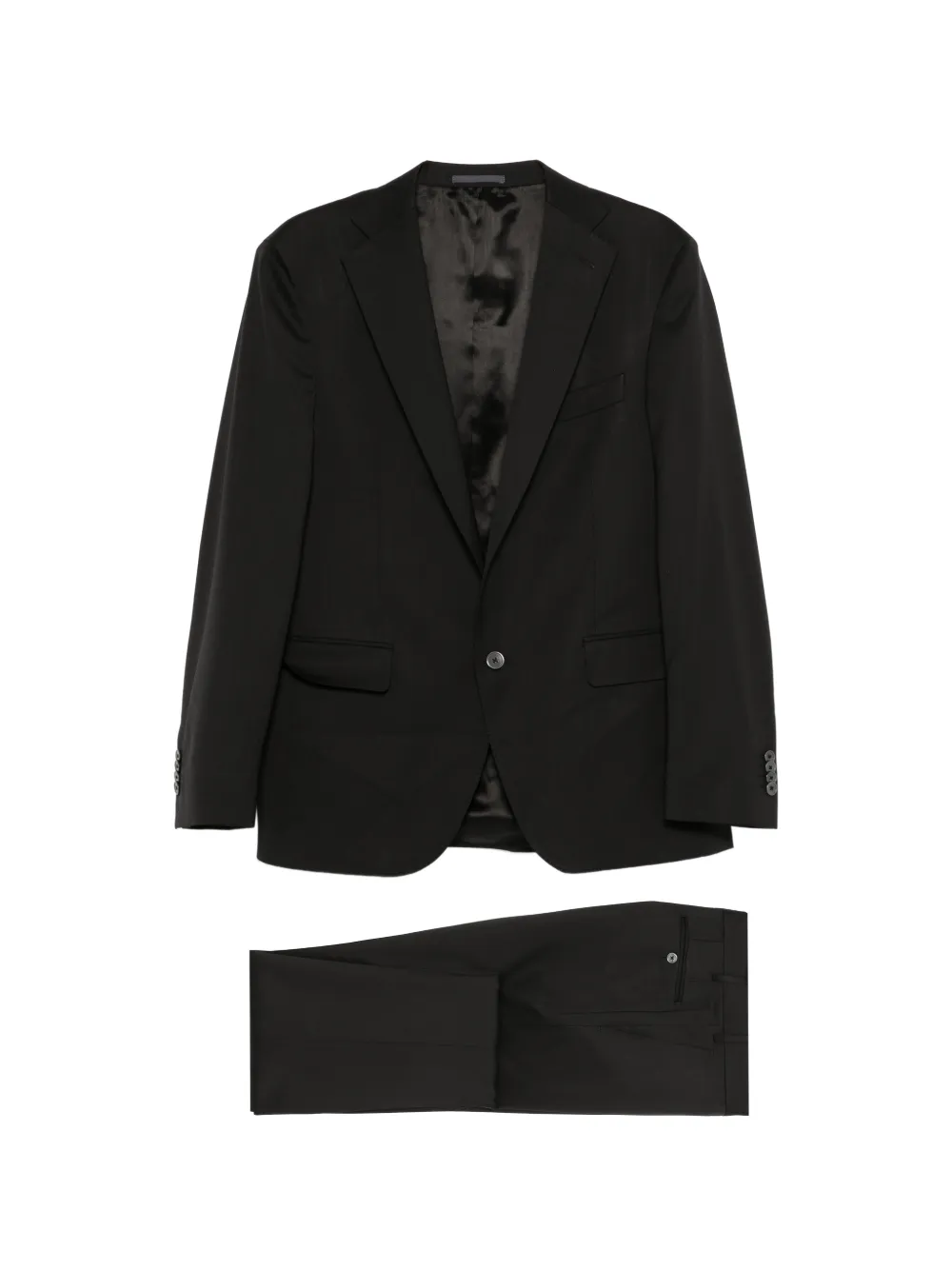 Cenere GB single-breasted suit - Nero