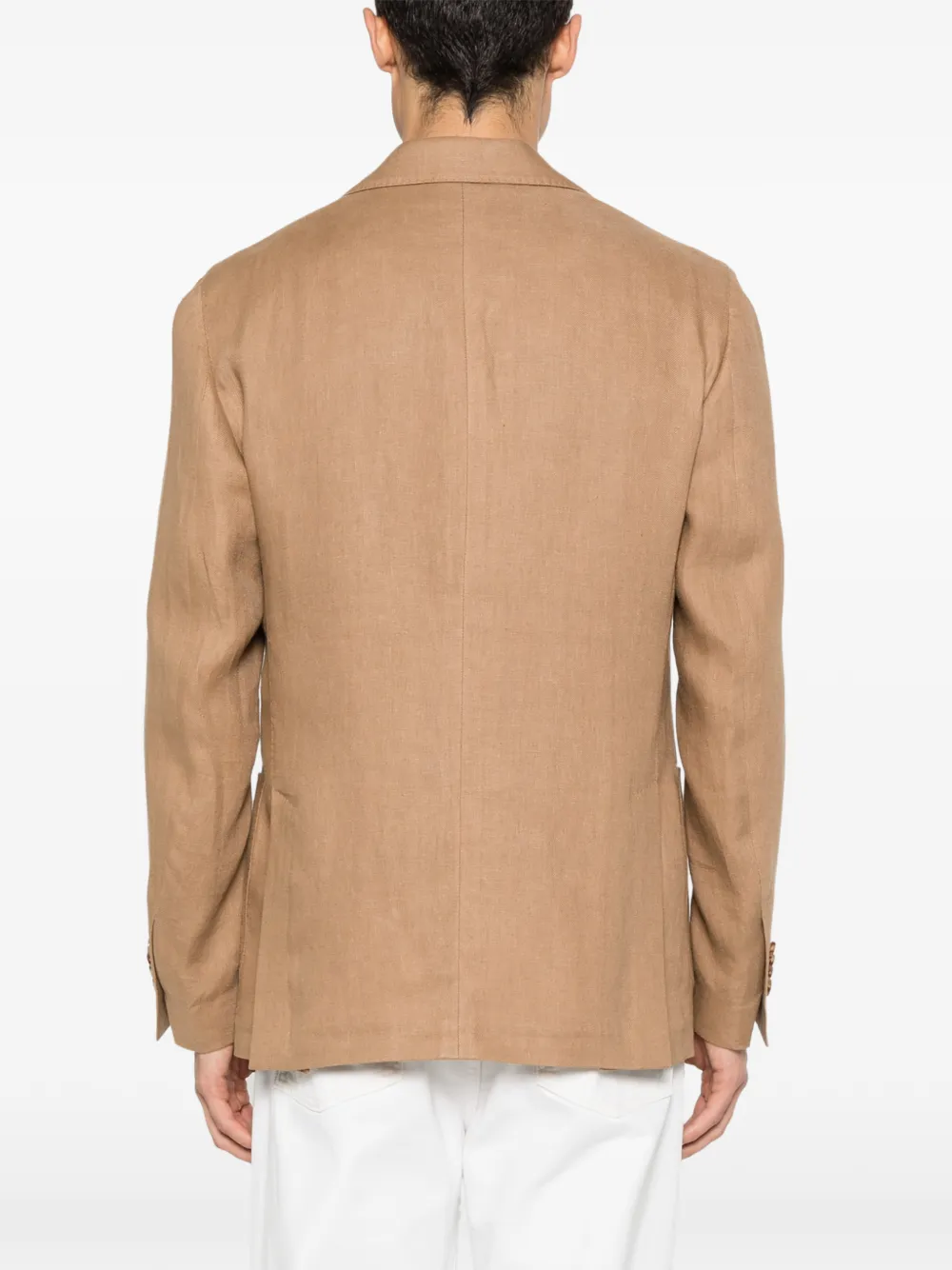 Lardini Blazer met enkele rij knopen Bruin