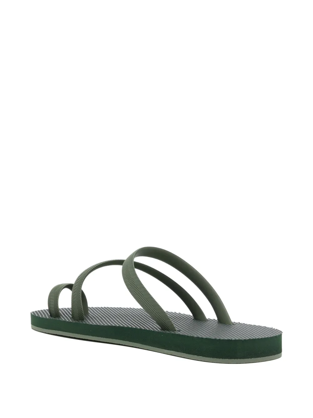  Danward Toe-strap Flat Sandals - Green 