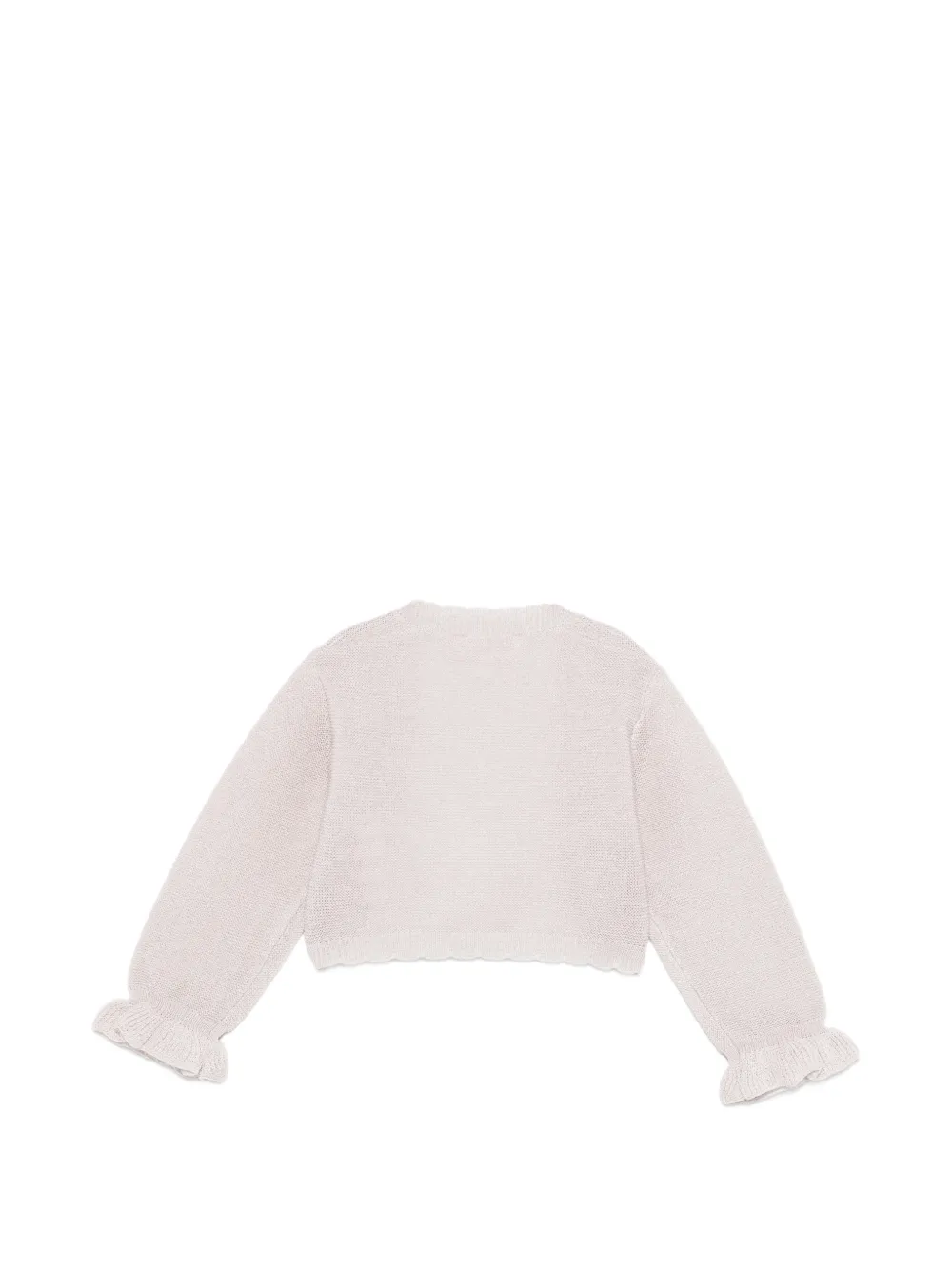  Lalalu Ruffled Cardigan - Neutrals 