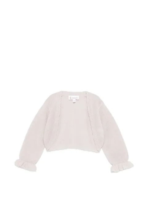 LALALU ruffled cardigan