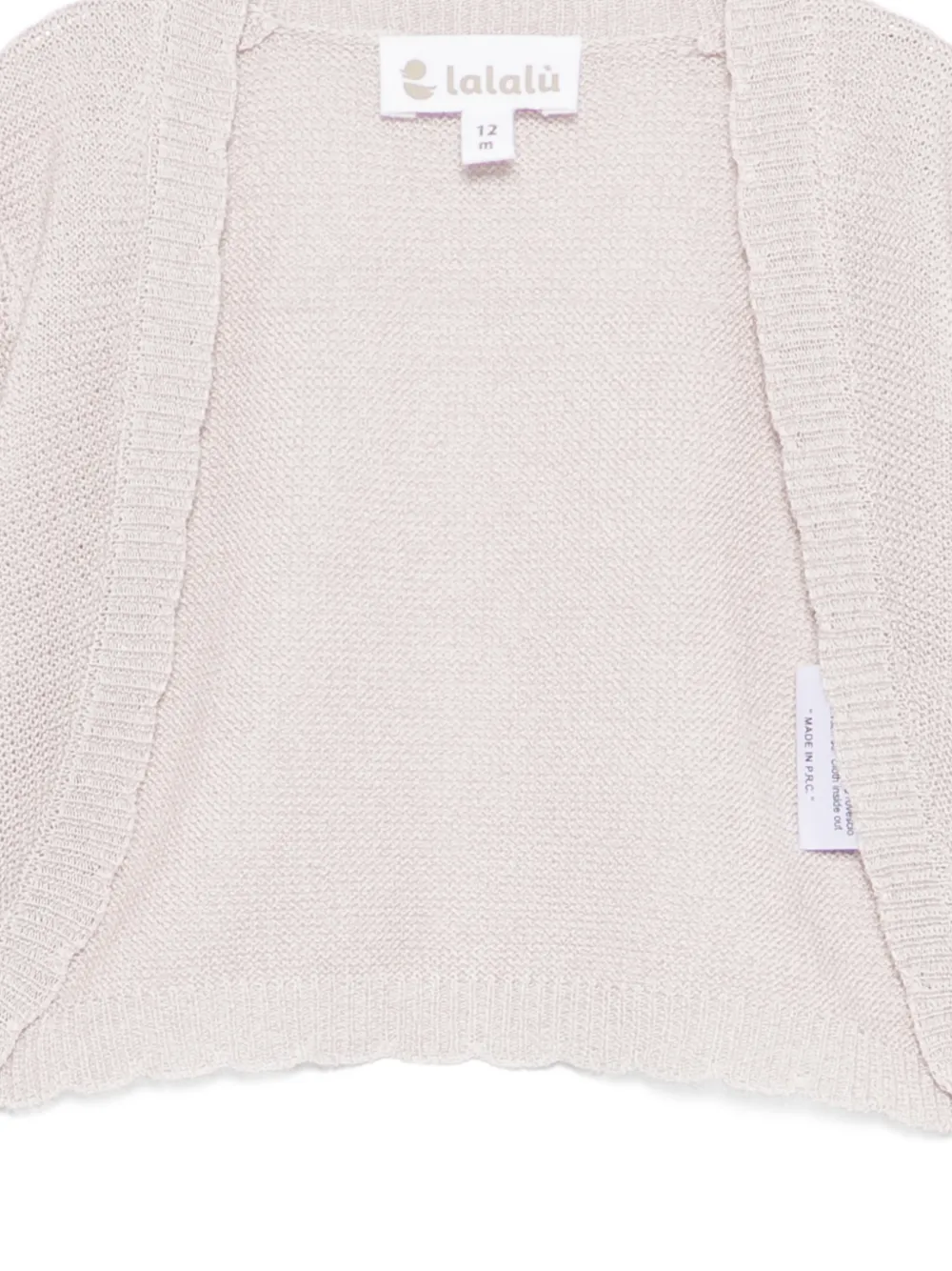  Lalalu Ruffled Cardigan - Neutrals 