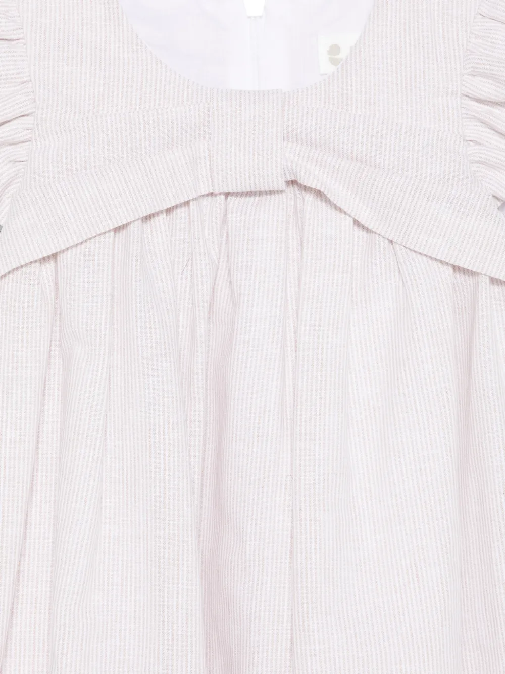  Lalalu Ruffled Striped Dress - Neutrals 