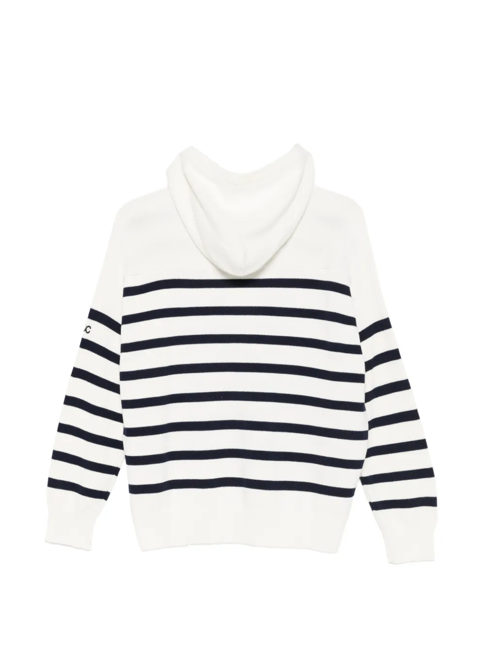  Semicouture Striped Hoodie - White 