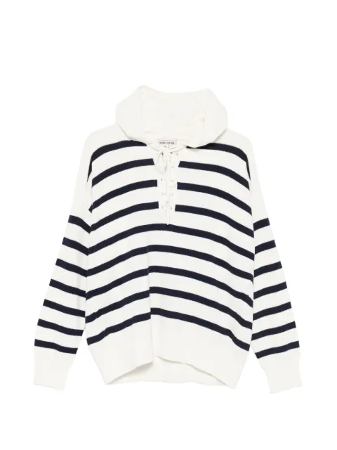 Semicouture hoodie con motivo de rayas