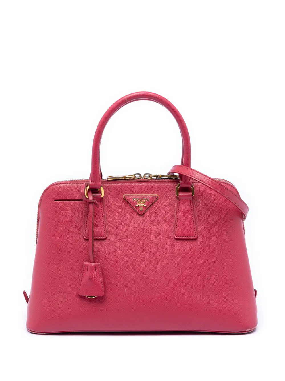 Prada Pre-Owned 2013-2026 Medium Saffiano Lux Promenade satchel - Rosa
