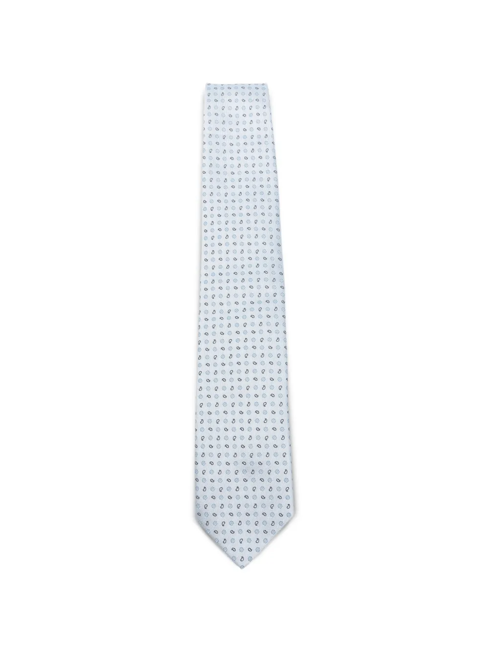 Borrelli patterned tie - Blu
