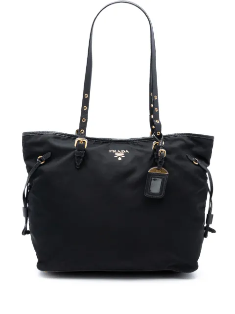 Prada Pre-Owned 2013-2025 Saffiano Trimmed Tessuto tote bag