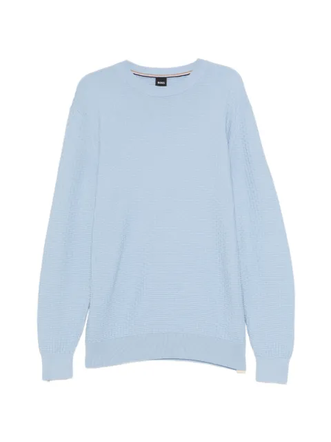 BOSS Texturierter Pullover