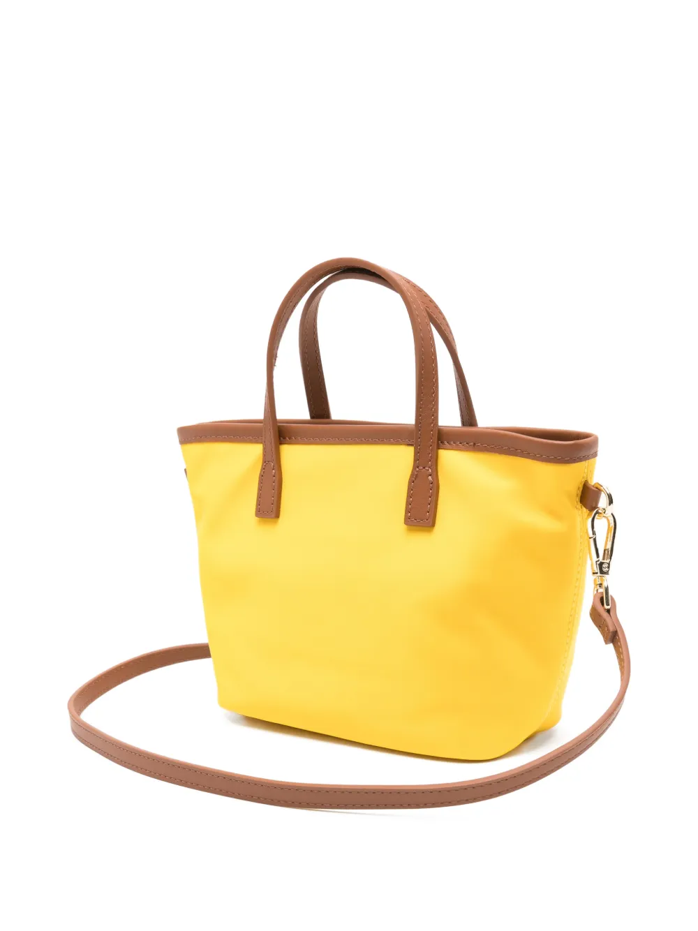 MC2 Saint Barth City mini-shopper met logo Geel