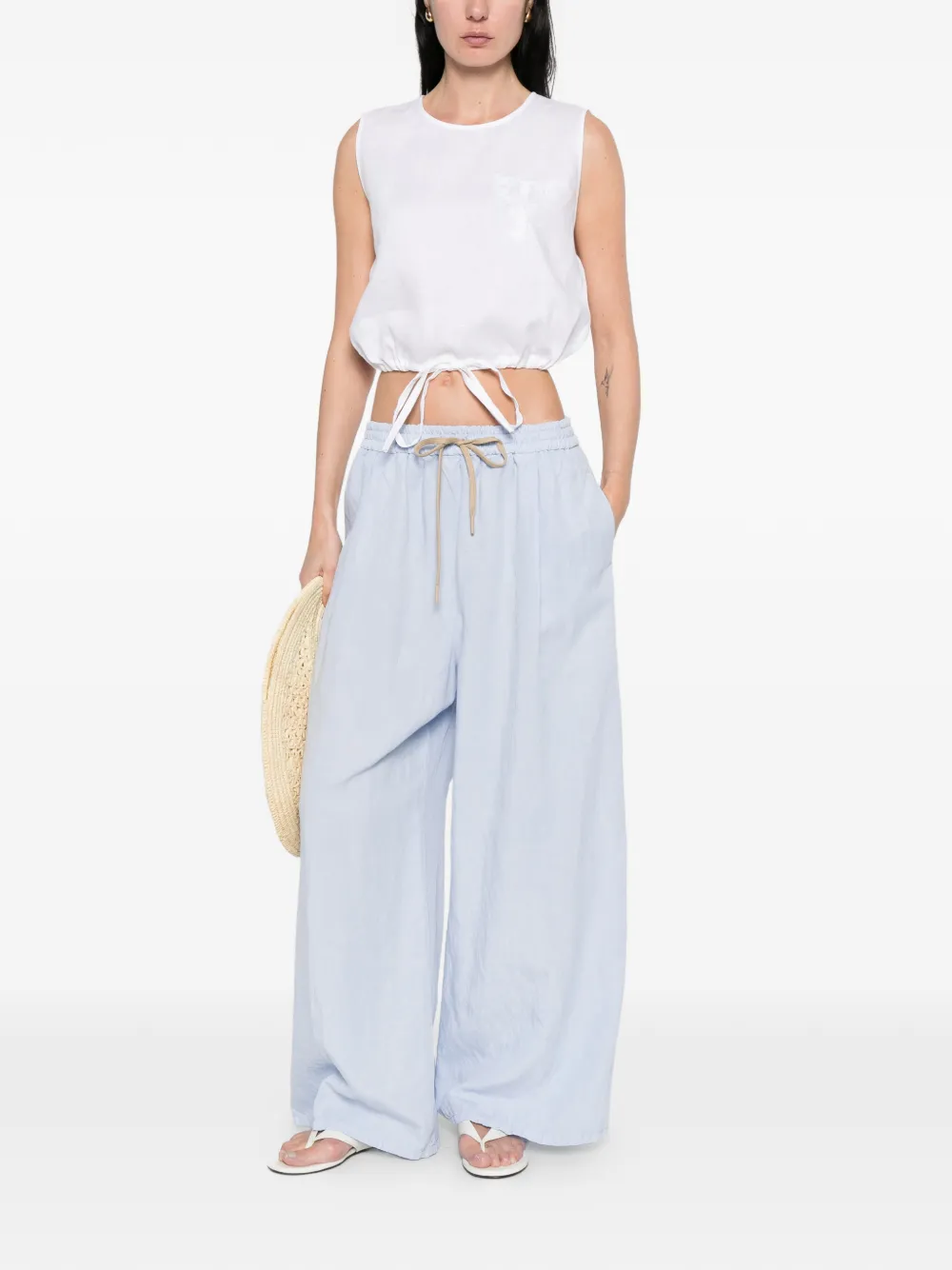  Berwich Drawstring Trousers - Blue 