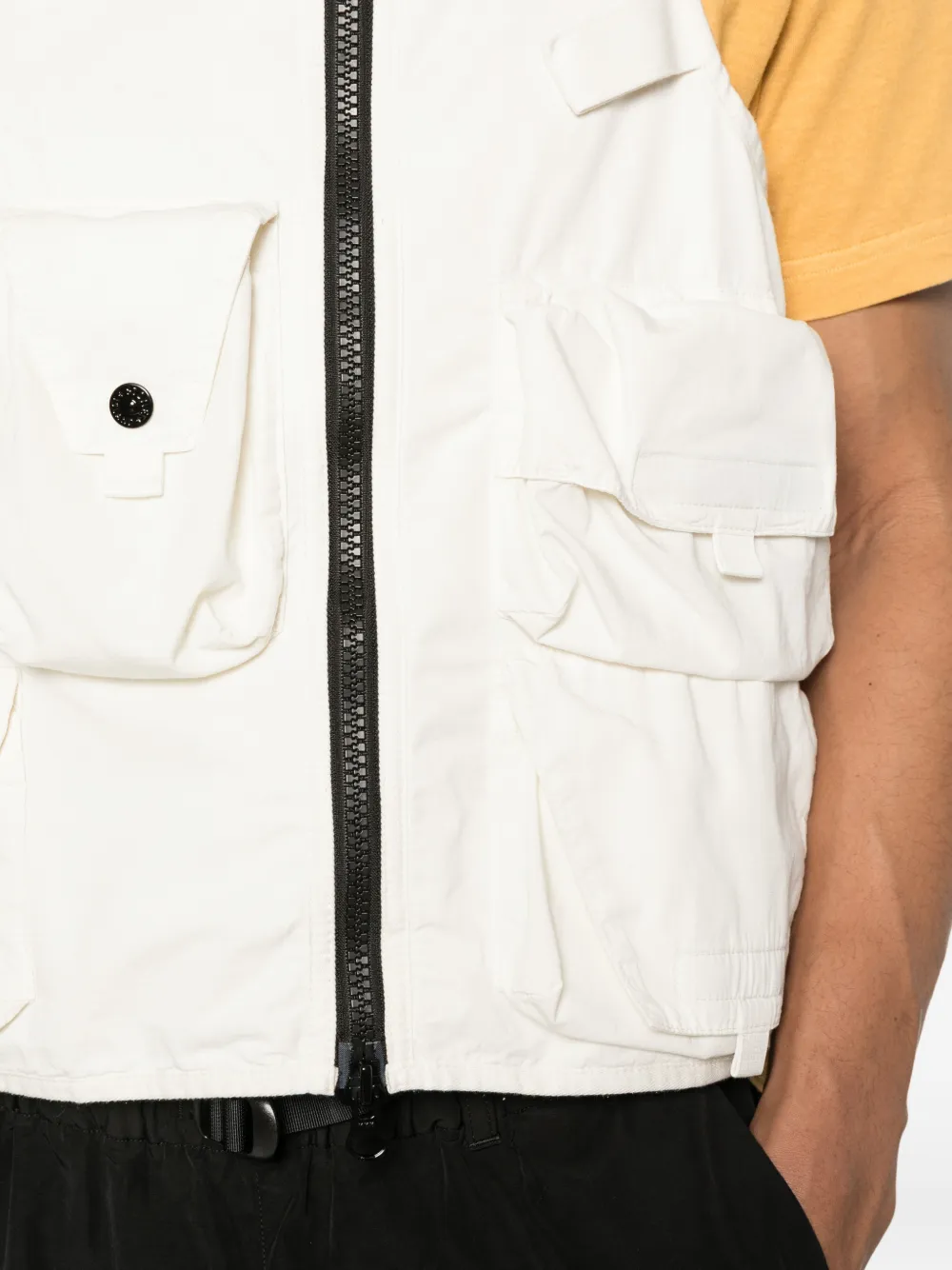 Stone Island Bodywarmer met ritszak Beige