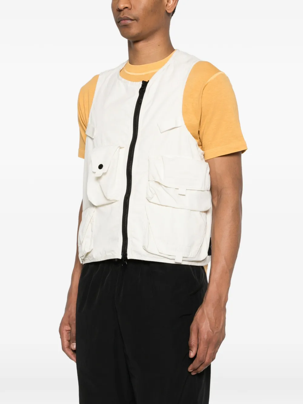  Stone Island Zip Pocket Gilet - Neutrals 
