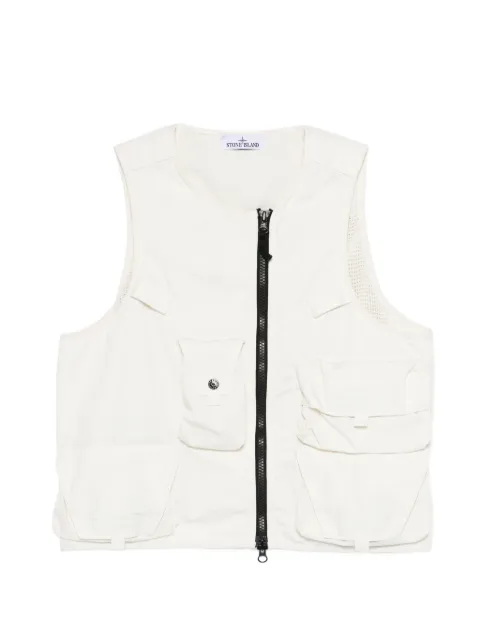 Stone Island chaleco con bolsillo y cierre