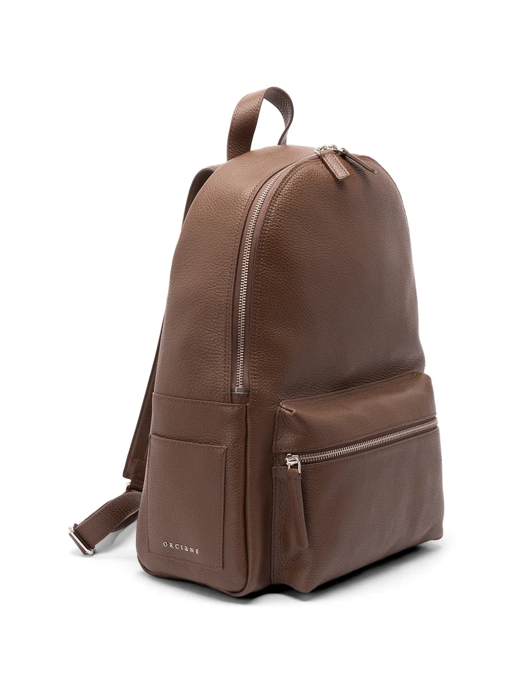  Orciani Laio Leather Backpack - Brown 