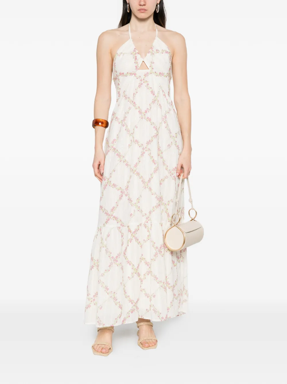 TWINSET floral halterneck maxi dress - thumbnail 2 of 5