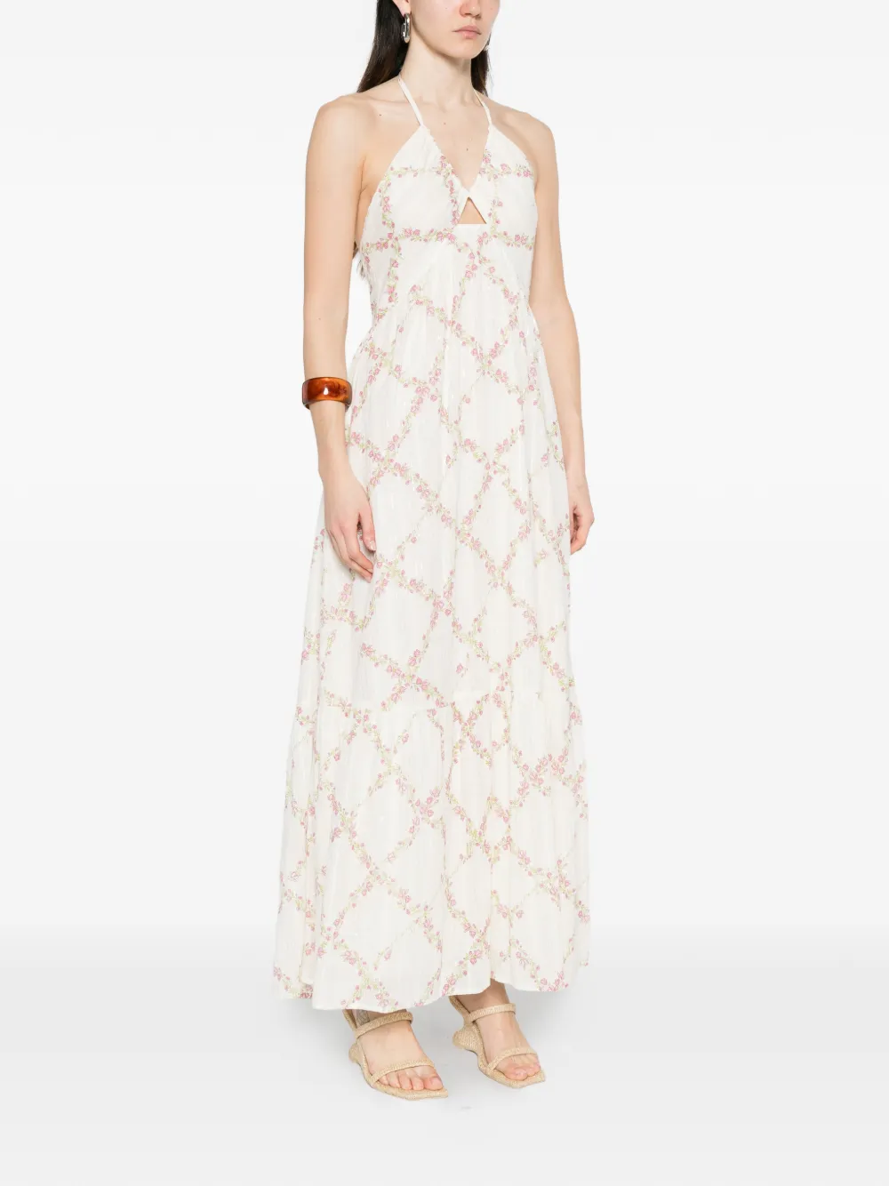 TWINSET floral halterneck maxi dress - thumbnail 3 of 5